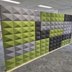 Ocee Design "Fabricks" Modular 3D Acoustic Wall / Room Divider (4.5m x 1.9m)