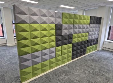 Ocee Design "Fabricks" Modular 3D Acoustic Wall / Room Divider (4.5m x 1.9m)