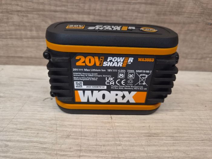 Worx WA3553 20V 4.0Ah Li-Ion PowerShare Pro Battery