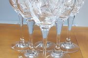 Vintage Bohemia Crystal Wine Glasses
