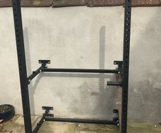 squat rack -wall mounted with bolts etc