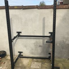 squat rack -wall mounted with bolts etc