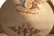 Rare 1937 King Edward VIII Abdication Coronation Plate Tuscan Bone China Careys Southsea