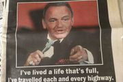 Frank Sinatra Death Newspaper Irish Sun 16 May 1998 Tribute Edition Original Collectors Copy