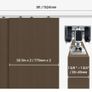 5ft Double Door Hardware Kit Aluminium Track System Image 5