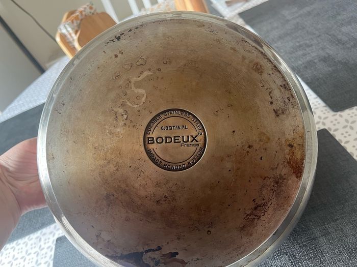 Bodeux 4 ltr stainless steel pot with a glass lid