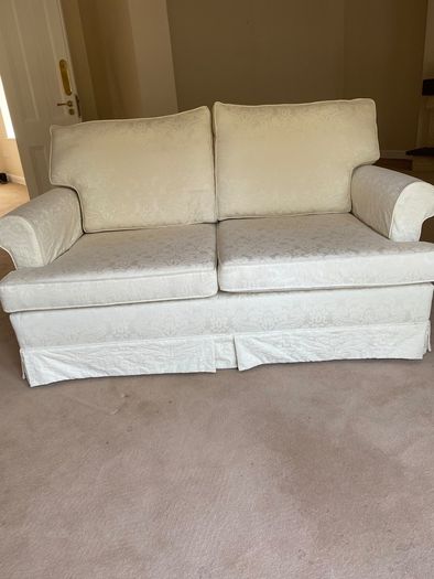 cream sofa