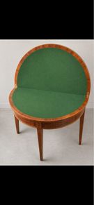 QUICK SALE!Mahogany Demi-Lune Fold over Card Table