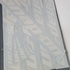 Snap-on stickers