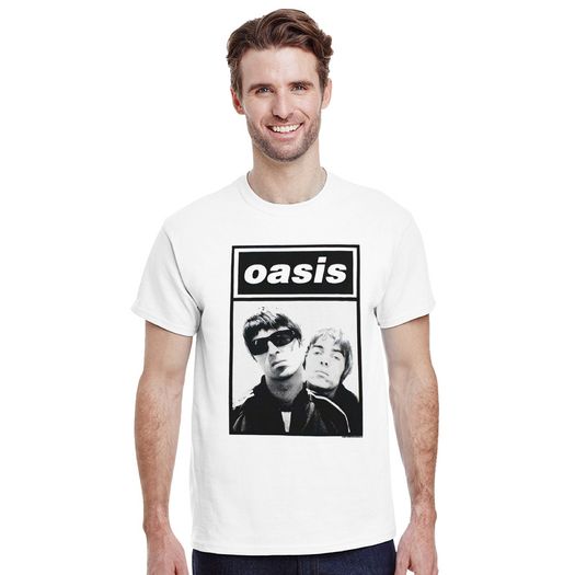 Oasis Band Photo Vintage Style Heavyweight Unisex Crewneck T-shirt