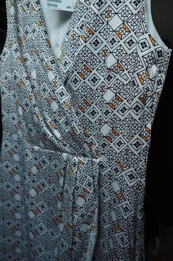 white printed dress