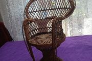 Vintage Wicker Dolls Chair