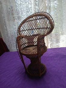 Vintage Wicker Dolls Chair