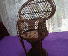 Vintage Wicker Dolls Chair
