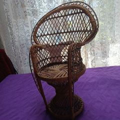 Vintage Wicker Dolls Chair