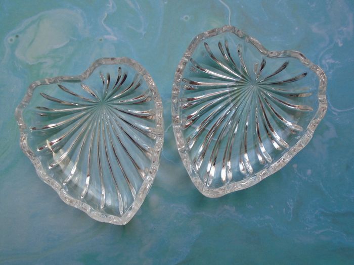 Glass heart box,Trinket box, Glass box