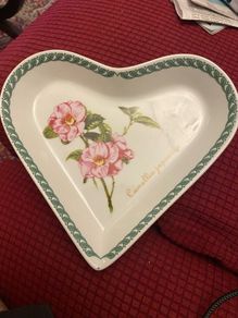 Heart Shaped Porcelain Dish