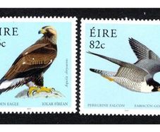 2010 Ireland Fauna & Flora: Birds of Prey (Buzzard, Golden Eagle, Peregrine Falcon & Merlin) Commemorative Stamps Mint Never Hinged (MNH)
