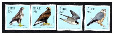 2010 Ireland Fauna & Flora: Birds of Prey (Buzzard, Golden Eagle, Peregrine Falcon & Merlin) Commemorative Stamps Mint Never Hinged (MNH)