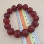 Vintage Melon Shape Carnelian Agate Beads Bracelet Image 8