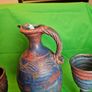 Michael Kennedy Sligo Studio Pottery Set  Large Jug + 6 Goblets + Creamer | Irish Studio Ceramics Image 10