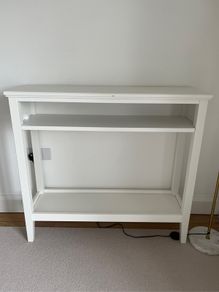 white console table