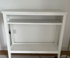 white console table