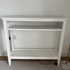 white console table