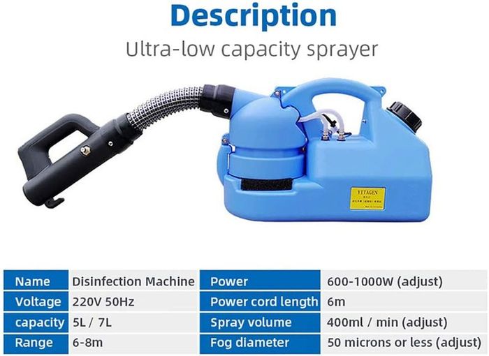 ULV Portable Fogger, Disinfection Machine