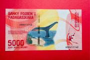 Madagascar  5000 Ariary  2017. Pick 102.  ( Uncirculated )
