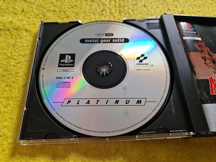 Metal Gear Solid PlayStation1 Ps1 PlayStation2 Ps2 Games Original