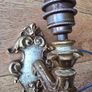 Vintage Ornate Mirror & Pair of Italian Gilt Wall Sconces  Complete Set Image 8