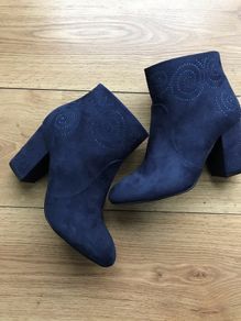 Navy Ankle Boots