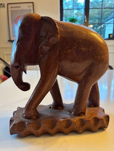 Two Hard-Carved African Wooden Sculptures