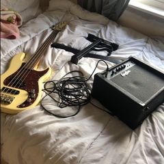 Electric gutair Bass Full Set