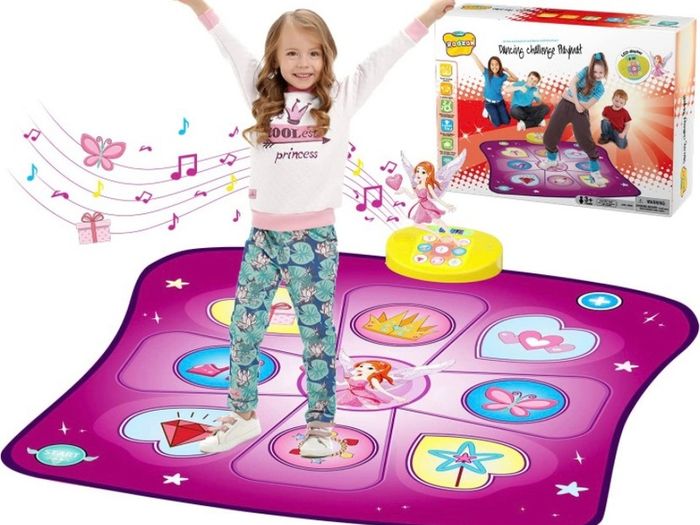 Dance Mat Toys for Girls, Play Mat with LED Lights, Adjustable Volume, 3 Game Modes, Built-in Music, Dance Game Pad Toy Christmas Birthday Gifts (FREE POSTAGE)
