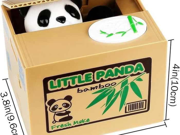 Electronic Panda Money Box For Children and Adults - With Panda Paw For Grabbing Coins
