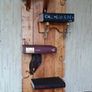 Rustic Wall Hang Shelves made from old books Image 2