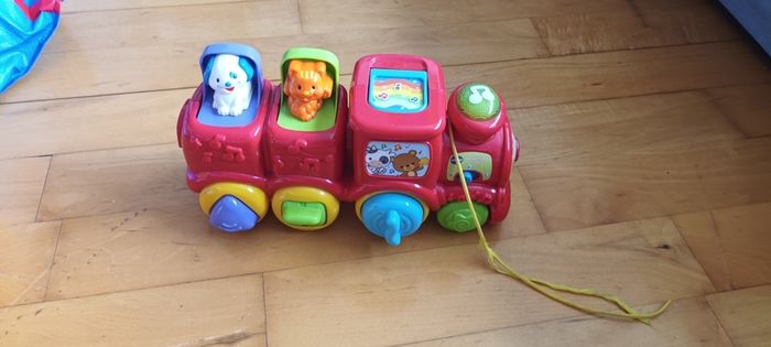 toy drum and toy train