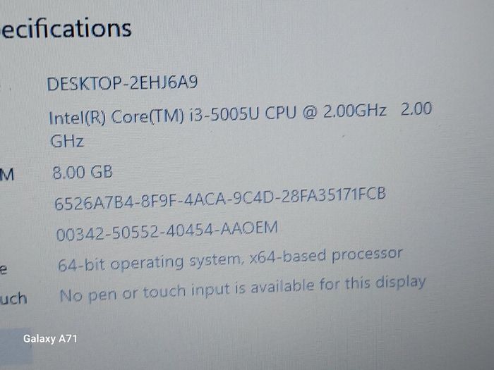 Dell Latitude 3460, Intel Core i3-5005U CPU, 2.0GHz, 8GB Ram, 300GB HDD, windows 10 Pro, Microsoft Edge, Chrome