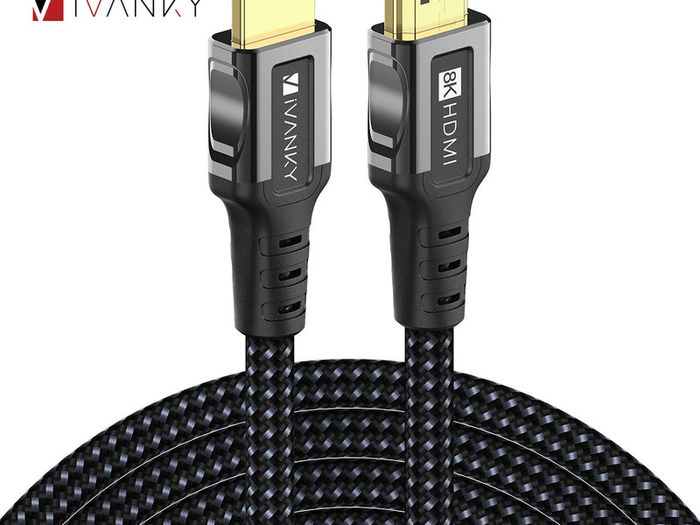 iVanky 2M HDMI 2.1 UHD/3D 8K (7680x4320@60Hz) 48Gbps Zinc Alloy Luxury (Limited Edition) Model Nylon Braided/Gold-Plated Cable (Brand New/Warranty)