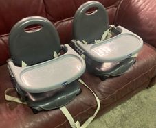 chicco high chairs x2