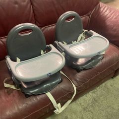 chicco high chairs x2