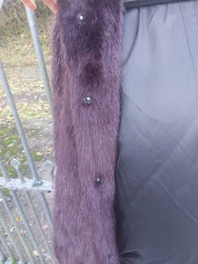 Burgundy faux fur coat (free post)