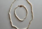 Vintage Rice Freshwater Pearl Jewellery Set