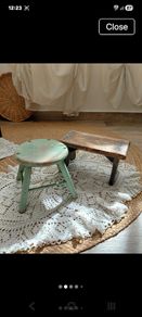 Vintage Petite Wooden Stools