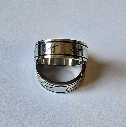 "Nike" Silver Band Rings
