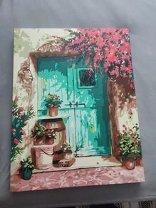 Framed painting for sale. Hand-painted.