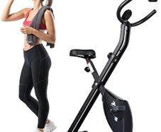 Folding Exercise Bike, Indoor Cycling Stationary Bike