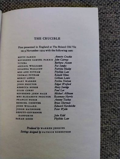Arthur Miller The Crucible Penguin Classics in good condition with some signs of wear on the cover see photos FREE STANDARD POSTAGE INCLUDED